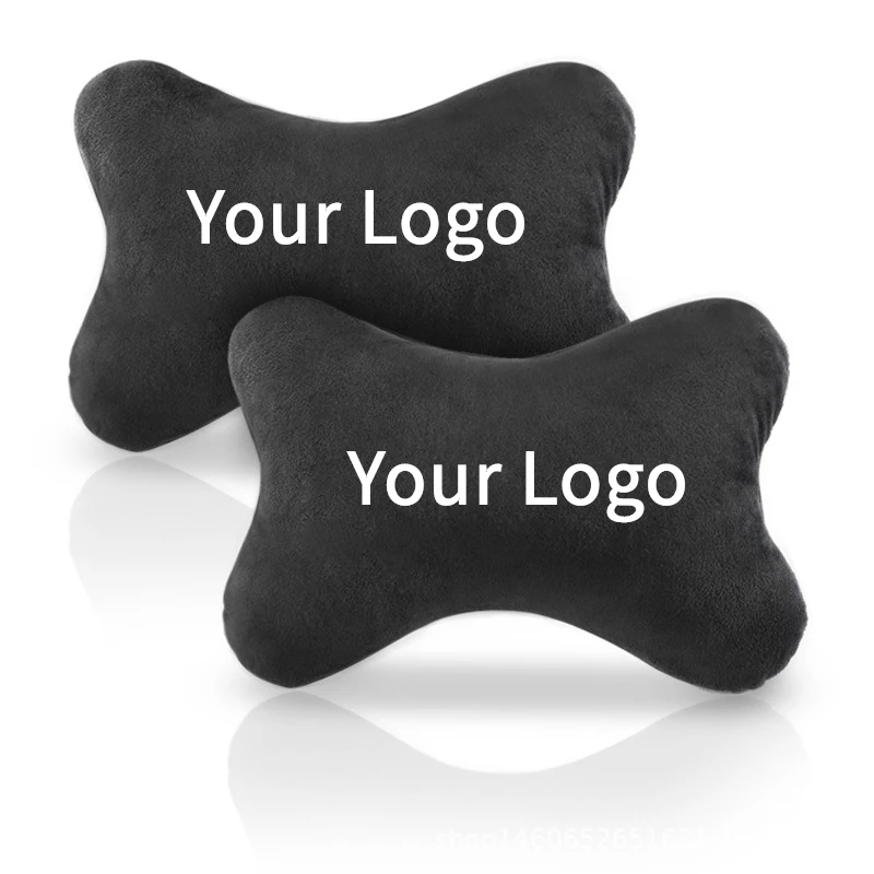 Custom Brand Car Neck  Polyester Soft Headrest Pillow Designer Headrest Pillow For Car Accessories Car Gifts Idea