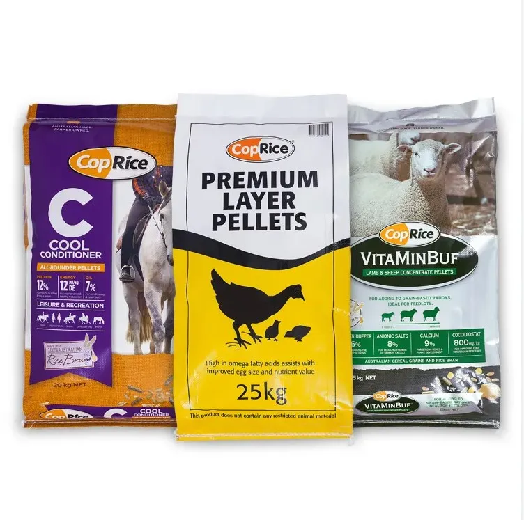 Biodegradable 1Kg 5Kg 10Kg 15Kg 20Kg Stand Up Flat Bottom Pet Dog Food Packaging Kraft Paper Bag Animal Feed Pouch