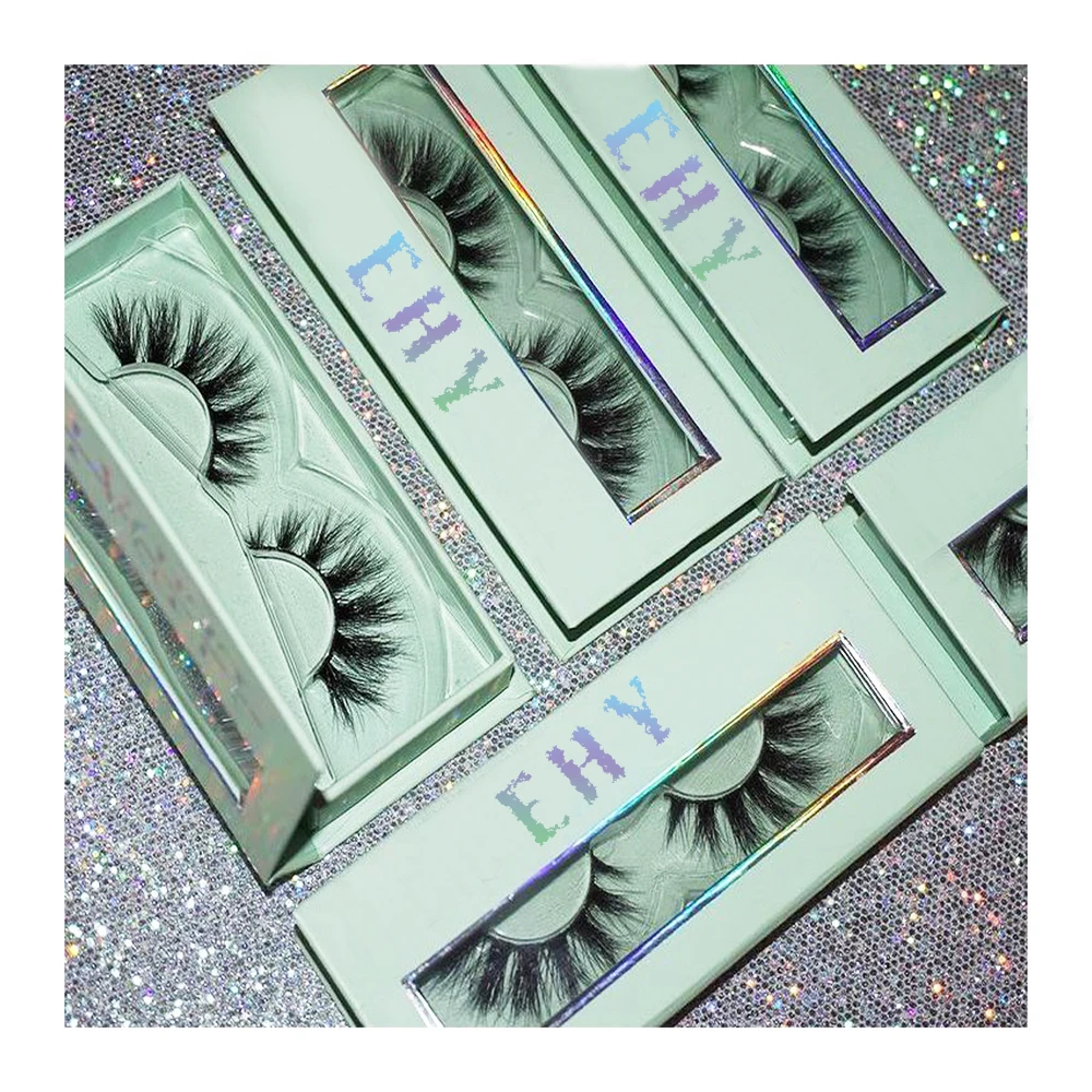 
Full strip lashes 3D Real Mink Lashes Multilayer Soft Thick 25mm False Eyelashes 
