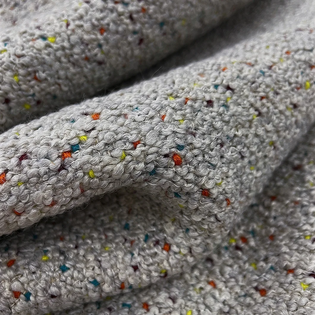 2023 new factory supplier home textile upholstery acrylic wool polyester line fabric for  for sofa