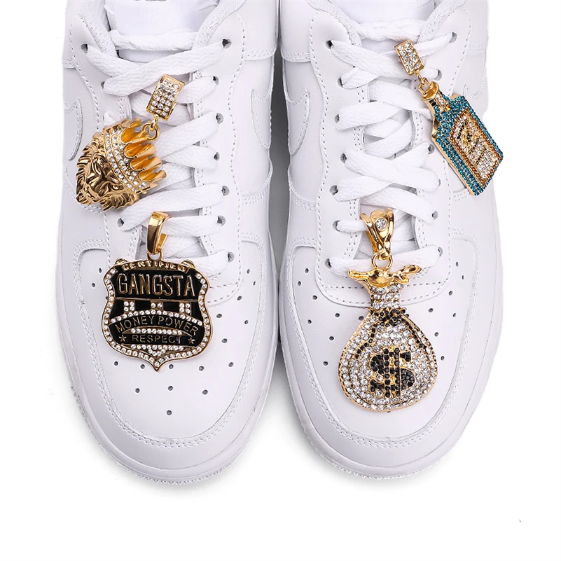 New Arrival Luxury Shoes Charm Shoelace Decor Accessories Sneaker Lace Charms Shoe Decoration Shoe Brooch Clip Accessory