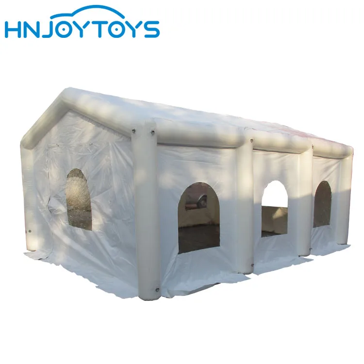 China big air inflatable trade show tent outdoor camping for wedding party event car tent house with lights