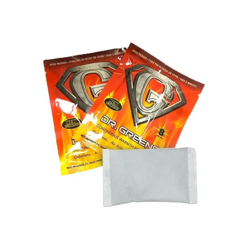Customized Mini Hot Hand Warmer Heat patch Warm Hand Pocket Warmer Hand Hot Pack pads