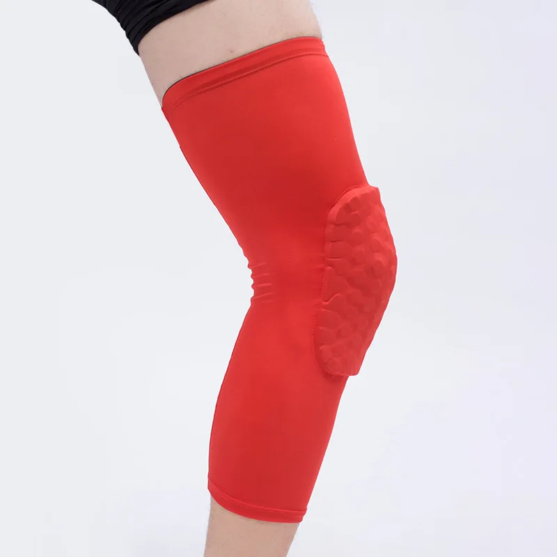 Factory Wholesale Basketball Football Weightlifting Knee SUPPORT BRACE Elastic Fabric Breathable Knee Sleeve UV Calf Thigh