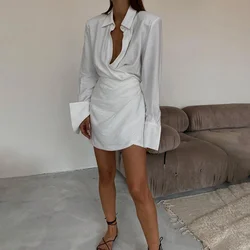 D4470 Private Label Whole Sale Women Lapel New Born Fall Dresses