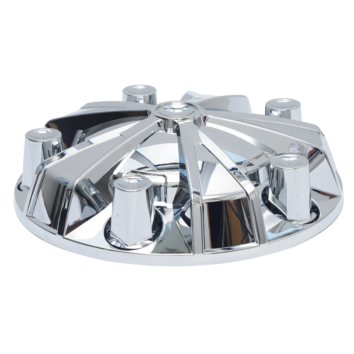 Ninetin Truxpro Flag Chrome ABS Hubcaps Complete Axle Covers Kit with 30 Pieces 33mm Thread On Lug Nut Covers for Semi Trucks