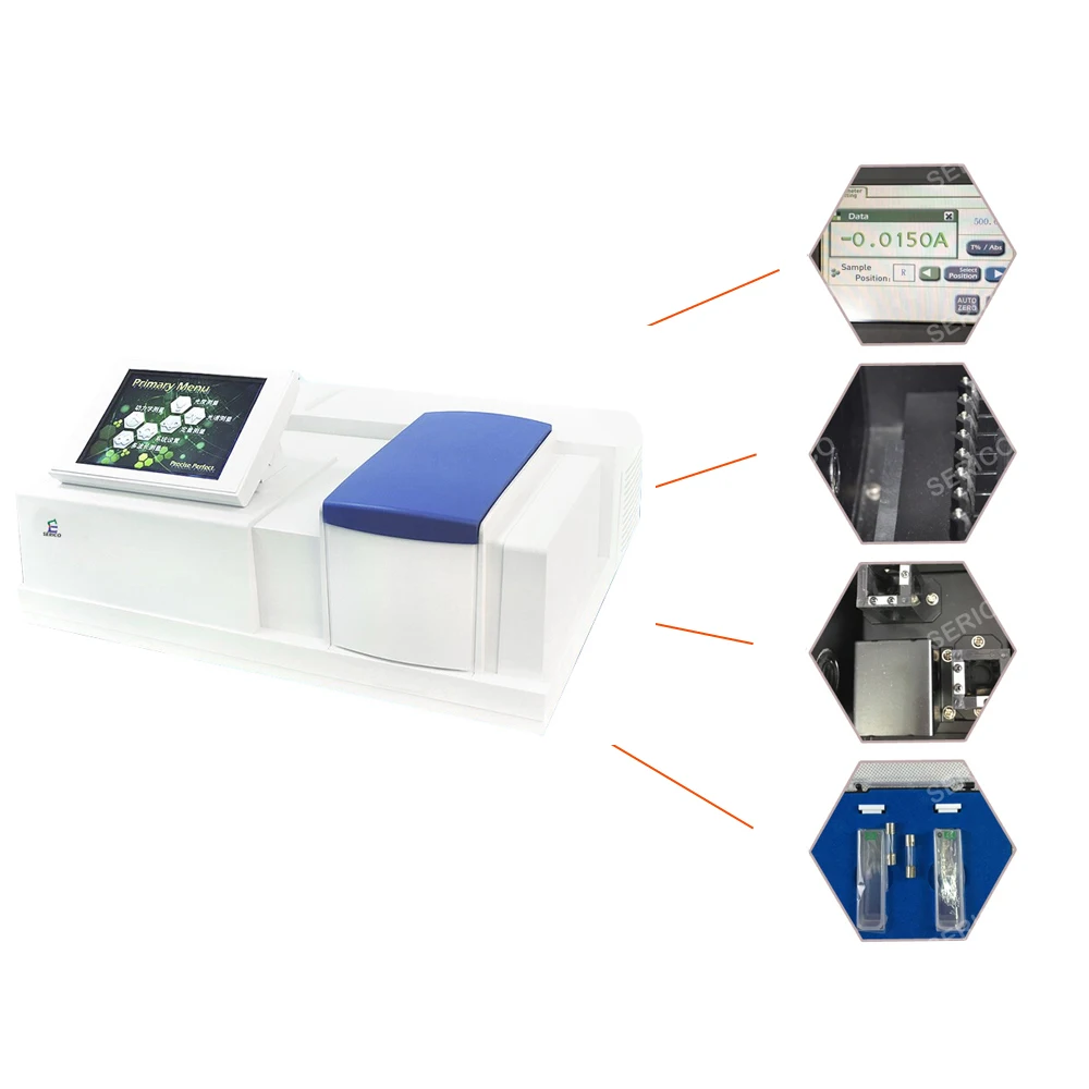SERICO Double Beam UV VIS Spectrophotometer Model L8 Wavelength 190-1100nm  Laboratory Equipment