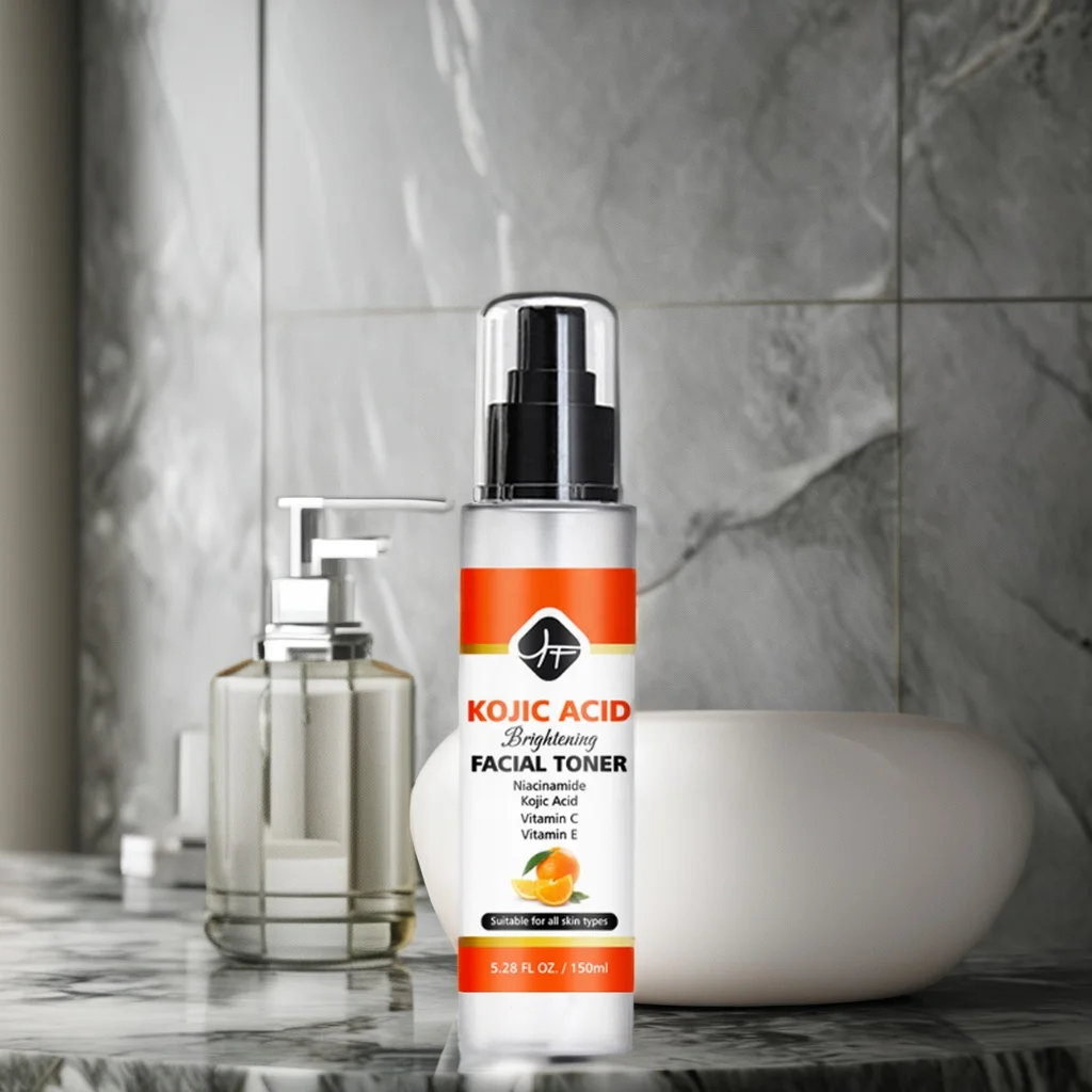 Hot selling KOJIC  Private Label Vitamin E Moisturizing Brightening KOJC ACID FACE water Most popular in Witch Hazel Skin Toner