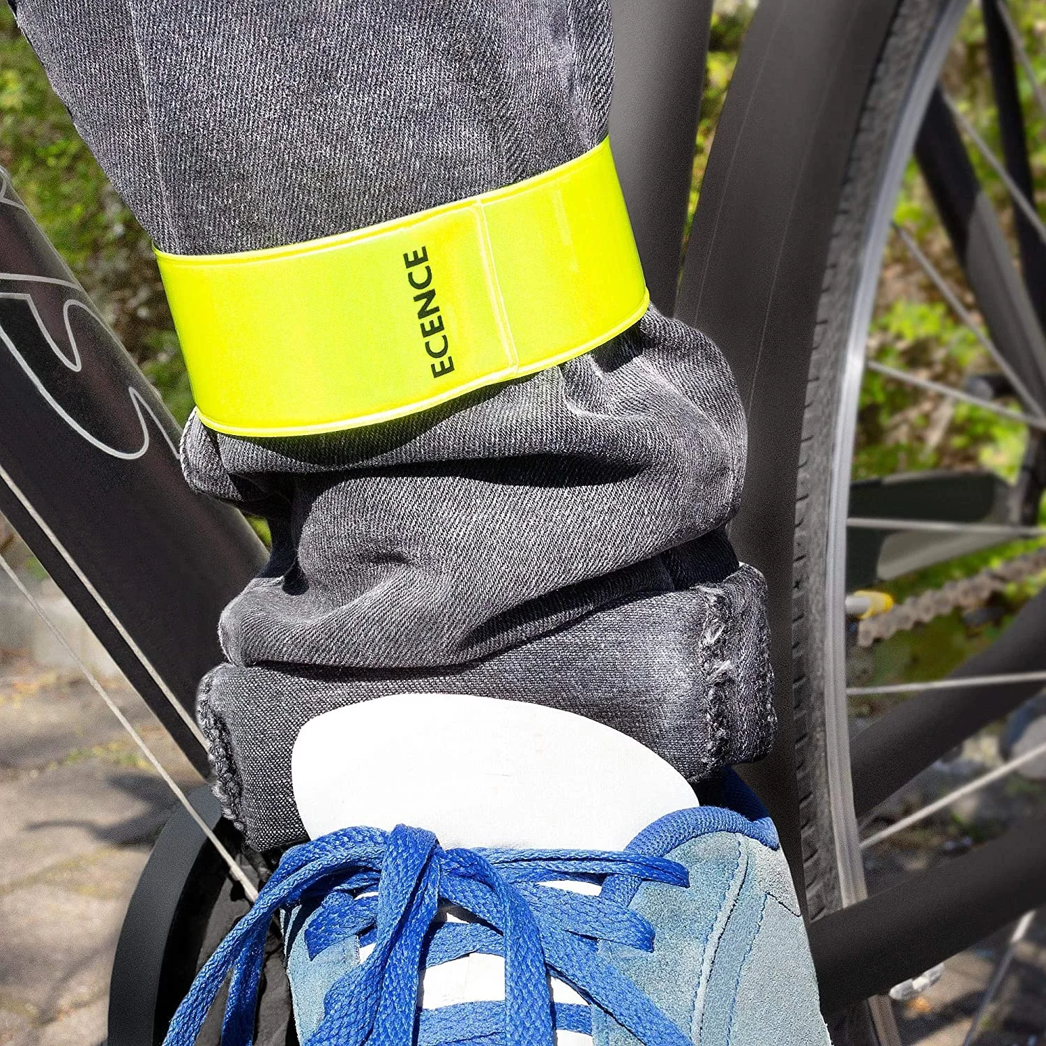 igh Visibility Reflective Gear Night Walking, Cycling and Running.Safety Reflector Tape Straps.Very Large Reflective Surface