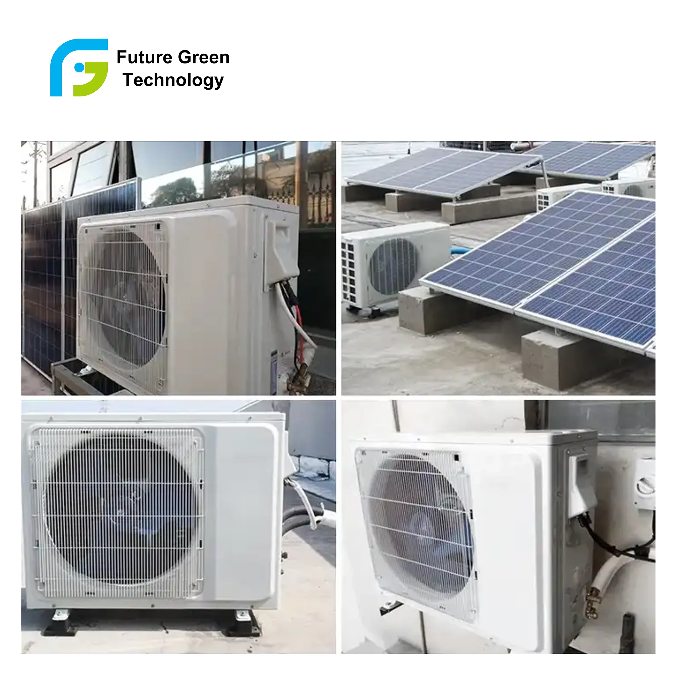 AC/DC Auto-balance 48v 100% off grid solar powered air conditioner in hybrid solar air conditioners