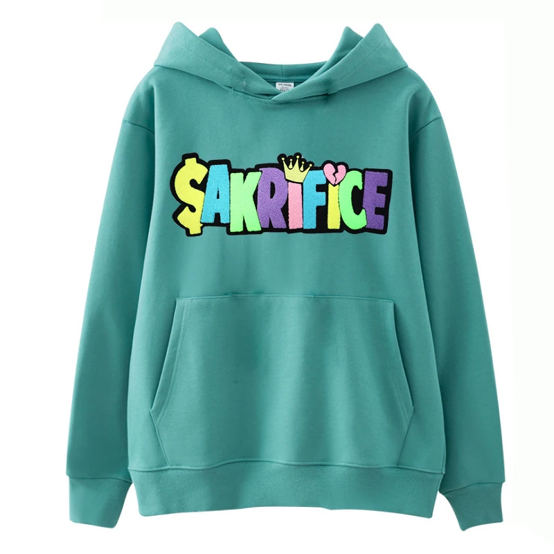 Мужской пуловер оверсайз с вышивкой из синели, с логотипом на заказ