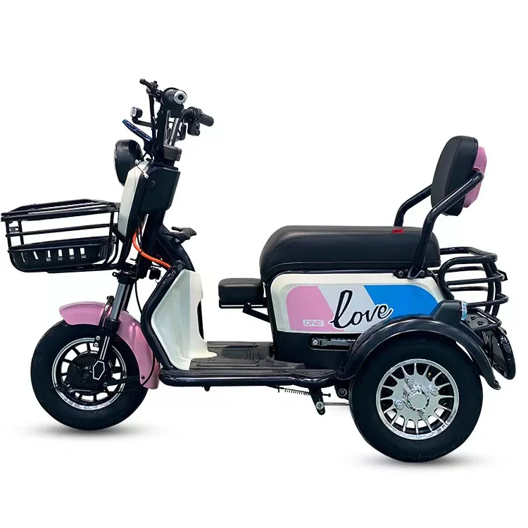 2024 Hot Sale 3-Wheel Electric Bike for Adults 48v Steel Frame Used Three-Wheeled Bicycles for Sale electric city bike