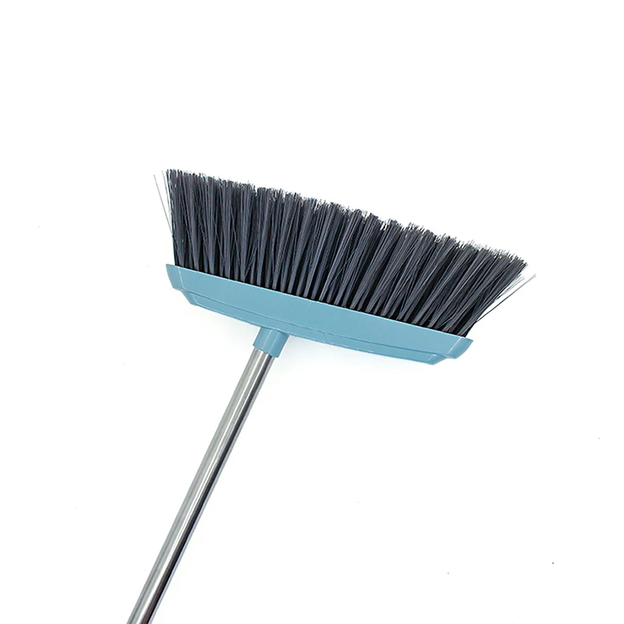 Iindoor Garbage High Quality Hard Soft hair Large Pp Broom With Dustpan