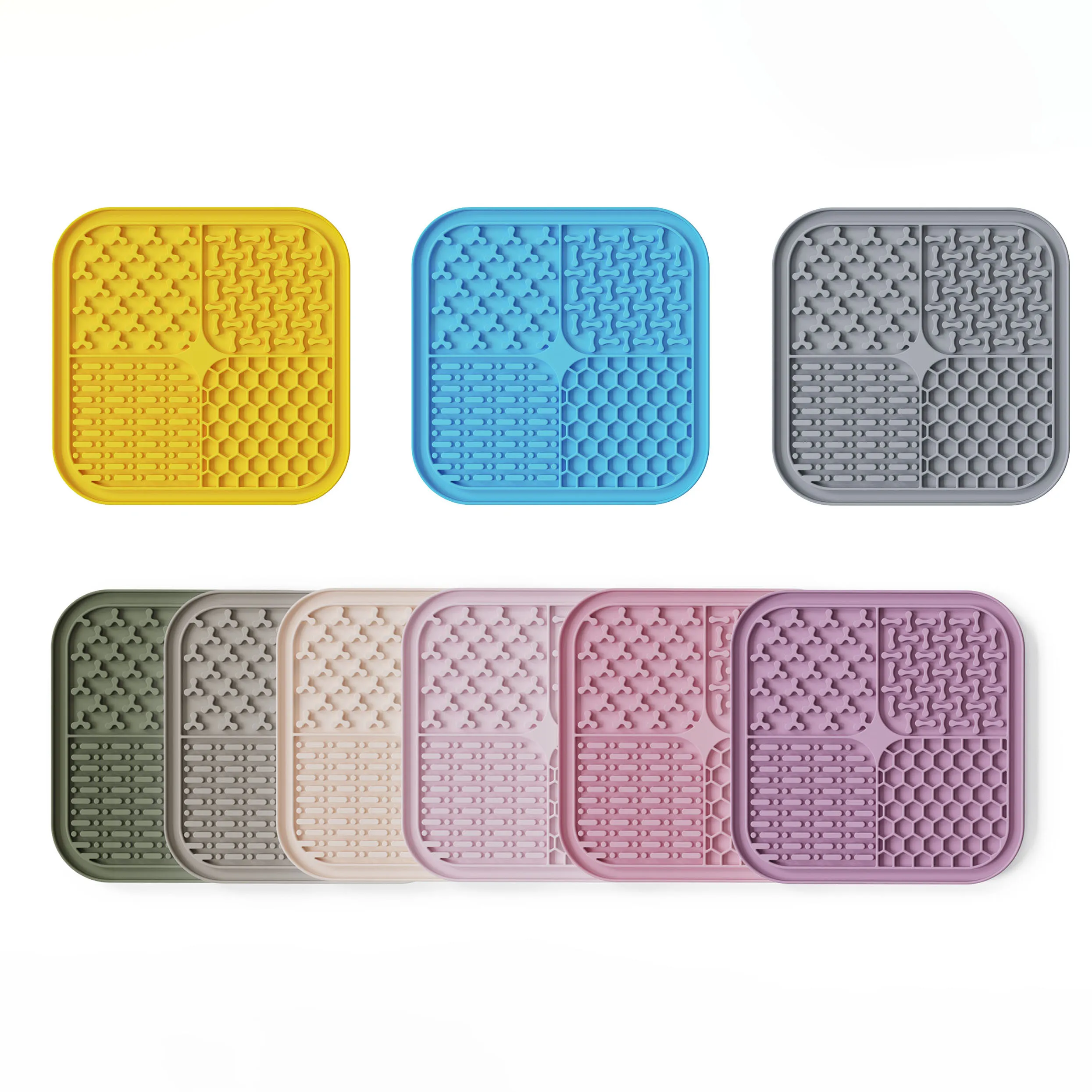 Hot sale dog lick lick mat eco friendly silicone pet lick mat pet licking mat with slow feeder