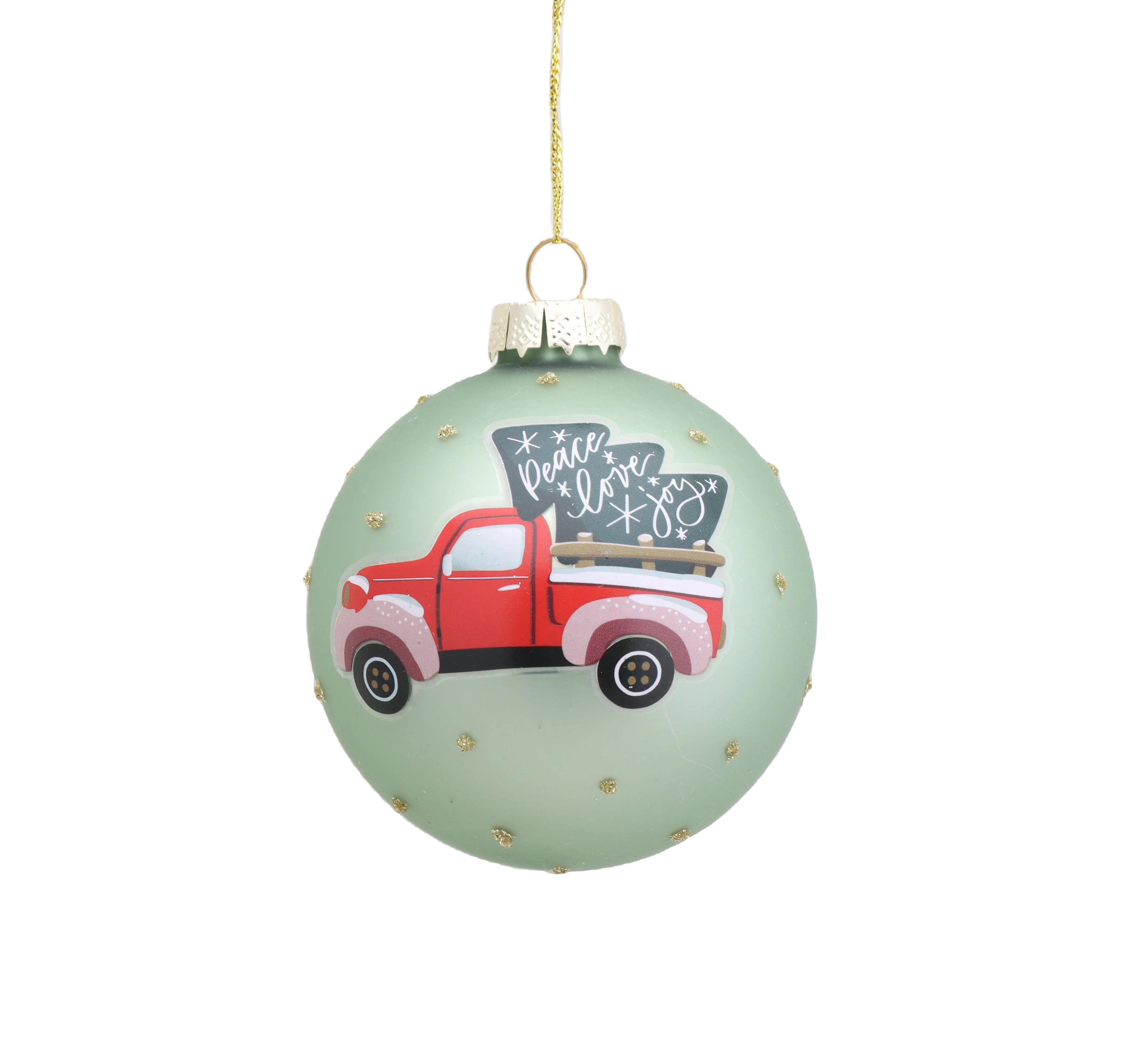 Customized Printing Christmas Ball Best Selling Popular Style Paint White And Red Christmas Decor Ornaments