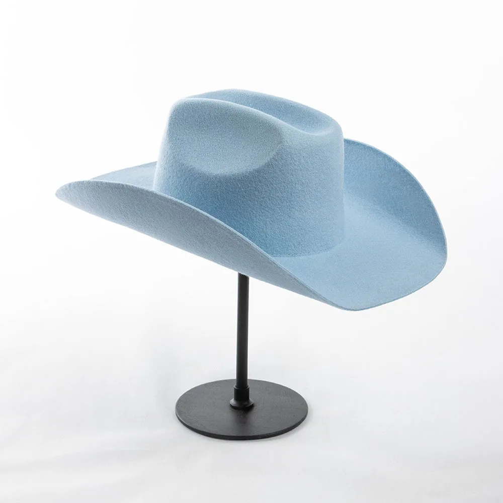 Popular New Fashion Large Brim Wool Felt Hat Ladies Elegant Jazz Hat Custom Logo Women Classic Wide Brim Felt Fedora Hats