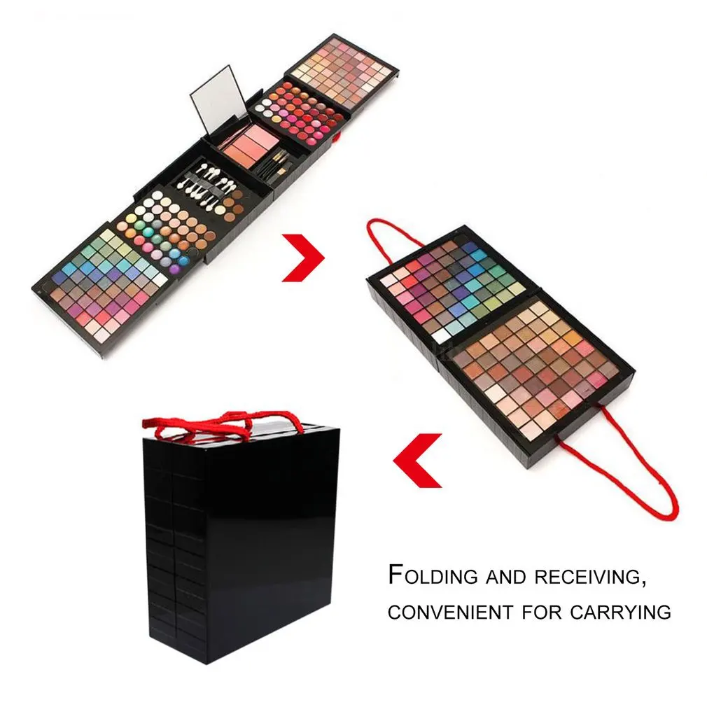 
New Design Hot Sell 177 Color Cosmetic Set Combined Eyeshadow&Blusher&Lip Gloss Eye Shadow Palette Kit With Gift Case For Beauty 