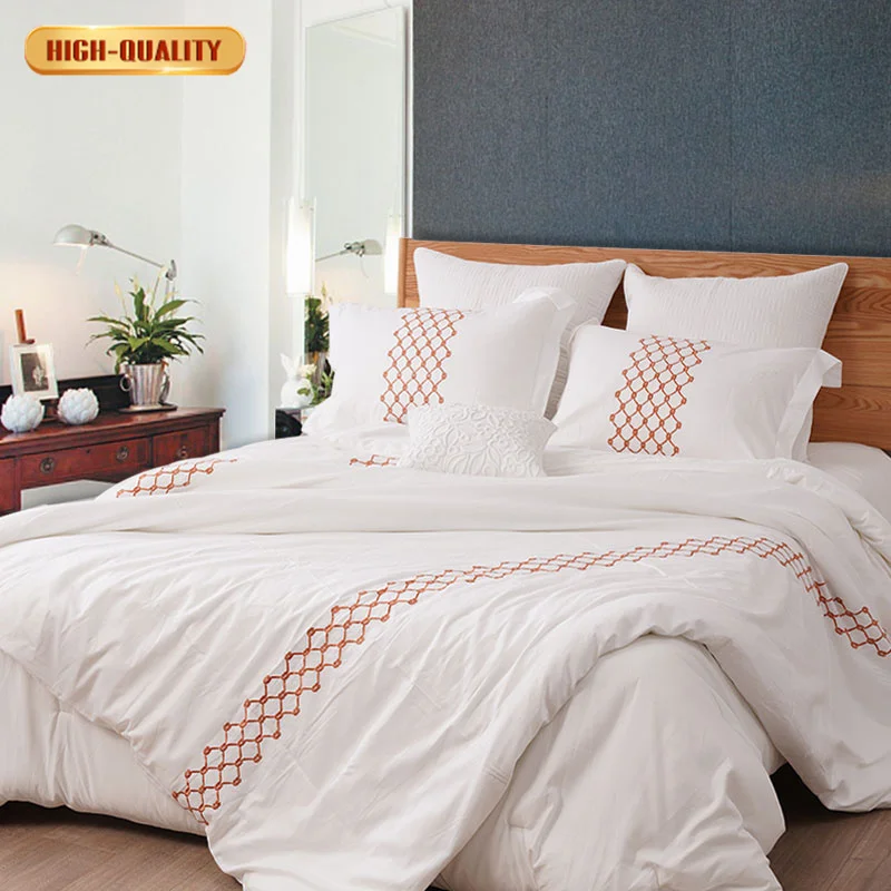 King Size 100% органический хлопок Пододеяльник комплекты хлопок Постельное бельё оптовая продажа от производителя