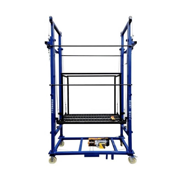 Складные электрические складные строительные леса подъемные Рабочая платформа для строительства