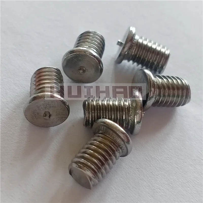 M5x8 Stainless Steel Capacitor Discharge CD Flanged Threaded Metric Weld Studs