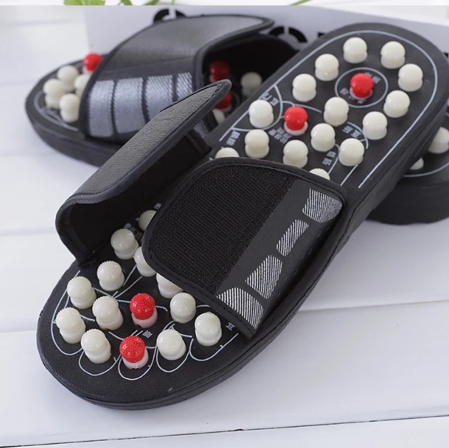 Foot Massage Slippers Acupuncture Therapy Massage Shoes For Foot Appoint Activating Reflexology Feet Sandal Vibrating Shoes