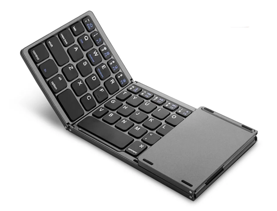 DP Portable Thin Folding Keyboard Foldable BT Wireless Keypad for IOS / Android / Windows ipad Tablet phone