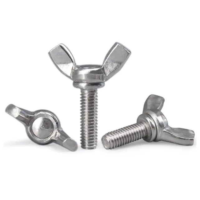 304 stainless steel butterfly screw Yuanbao hand twisted butterfly type claw bolt