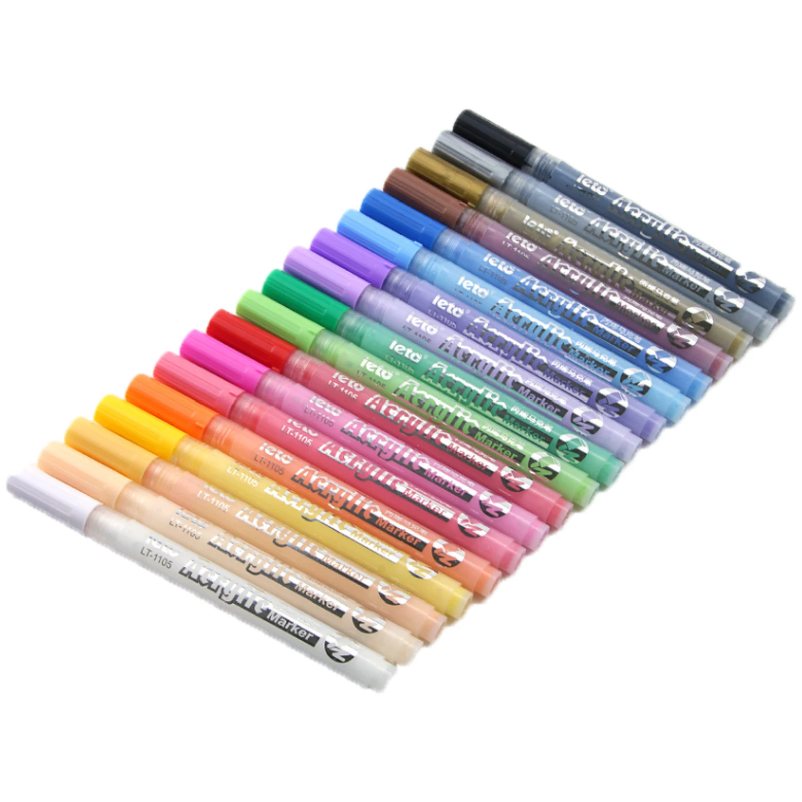 Hot selling nib permanent markers cheap classic multi-colour custom boxed style Glass painting, ceramic, plastic acrylic paint