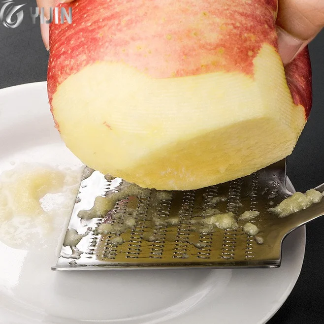 Kitchen tool shovel shaped fruit vegetable garlic ginger mini food grater 430 stainless steel grater