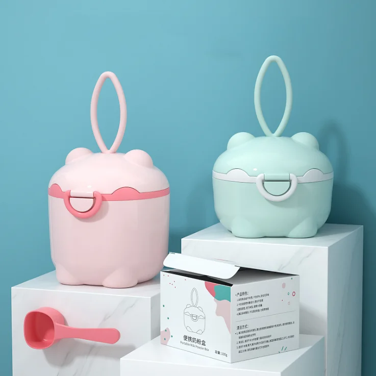 Лидер продаж на Amazon 2021 высококачественный милый портативный одноразовый дозатор для детских формул молока порошка контейнер хранения