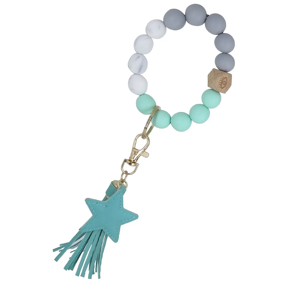 Manufacturer Wholesale Daily Jewelry Silicone Keychain Bracelet Braided Silicone Bracelets