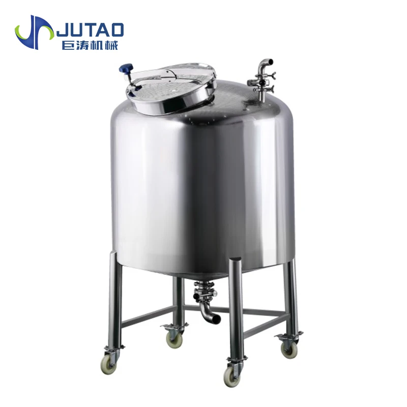 High quality SUS304 or 316L stainless steel cosmetic food pharmacy single layer storage tank