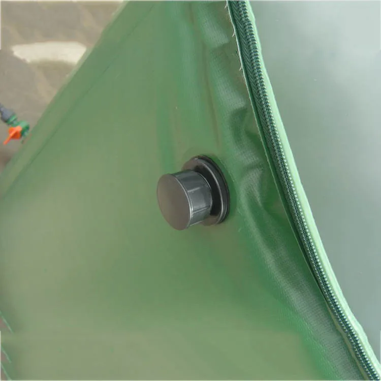 custom outdoor PVC plastic 100L 225L 400L 750L 1000L compressible foldable  butt bucket  rain barrel rainwater collection bag