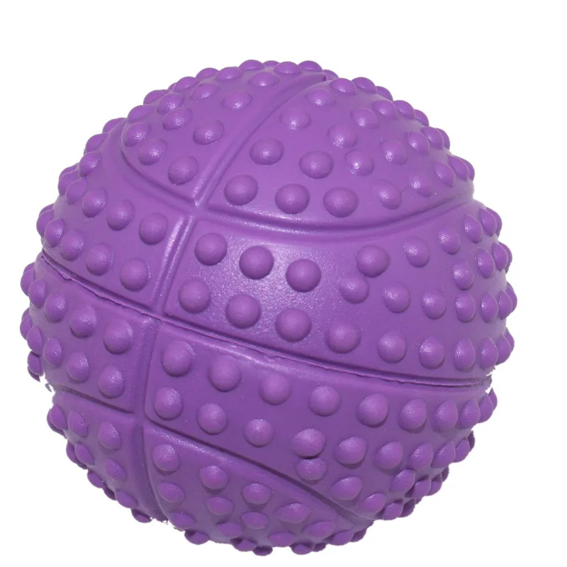 Hot Selling Rubber Massager Spike Ball Soft Rubber Squeaky Pet Toy Ball Chew Toy for Dogs