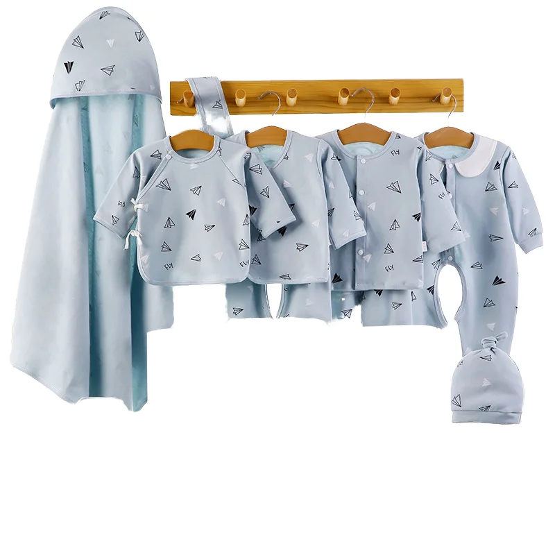 Unisex Baby Romper Sets 100% Cotton Newborn Supplies Full Moon Gift Box Packaging for Spring Newborn Clothes Gift Set