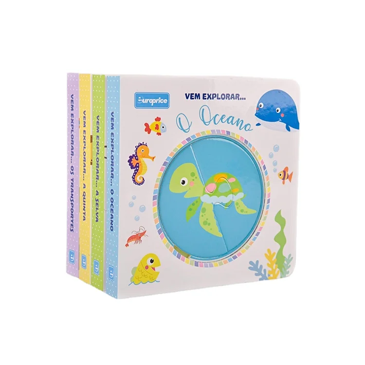 Hot selling amazon learn book libri di puzzle per bambini Color printing puzzle books for kids
