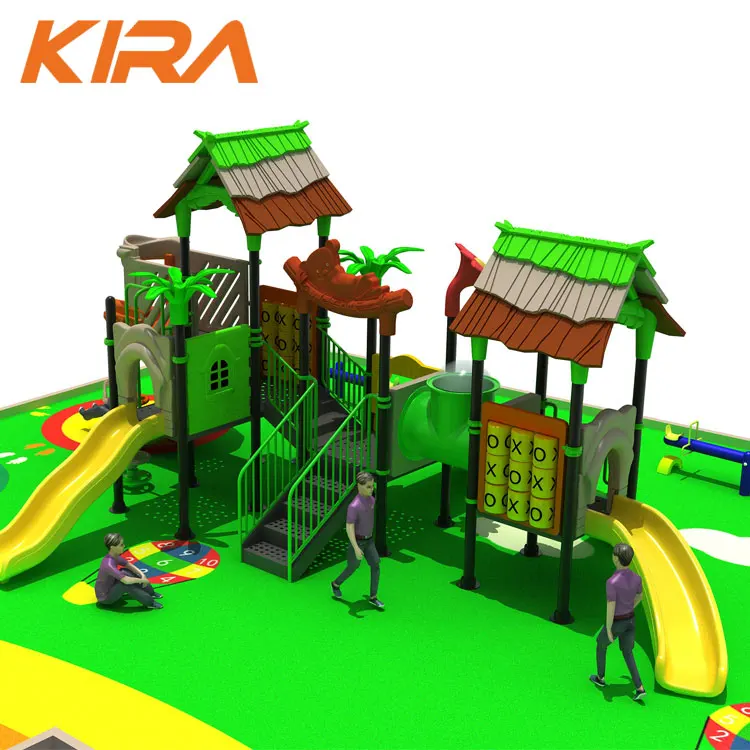 Kindergarten Kids Small Playground Equipment Outdoor Plastic Slide Playground Children Outdoor Playground For Children