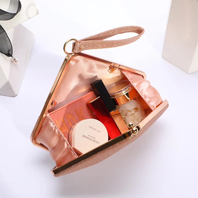 Bling Liqueur Chocolate Shape Luxury Clutch Bag Ladies Party Handbags Wedding Purse Messenger Bag NE545