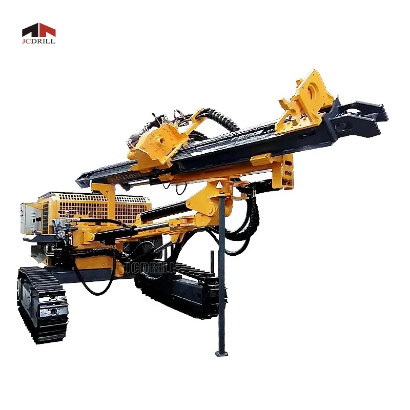 Integrated Automatic Drilling Rigs DTH Mining Rock Drill Rigs with High Pressure Screw Air Compressor