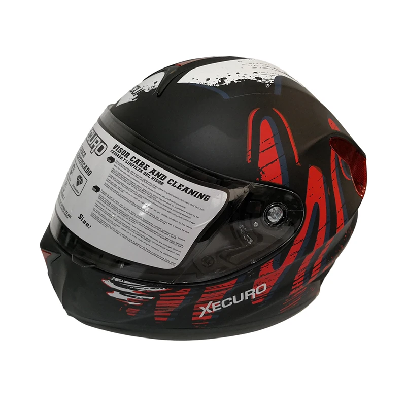 Детский мотоциклетный шлем в горошек на все лицо