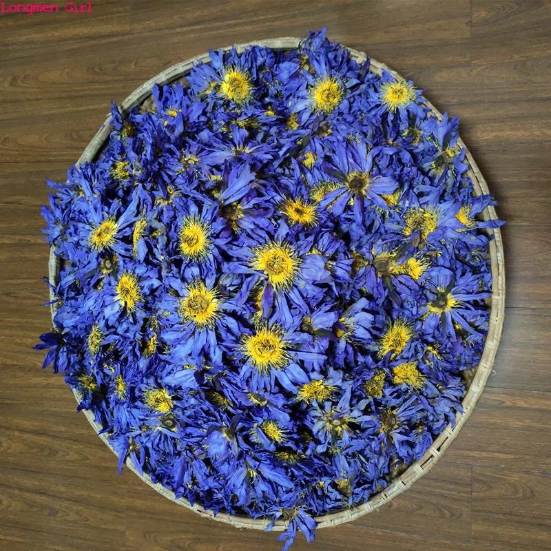 Outdoor health care high quality natural blue lotus dried flowers in bulk 1000g