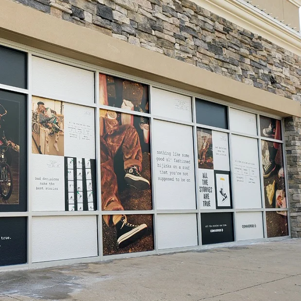 Съемная оконная стеклянная настенная виниловая наклейка на окно печать логотипа для нового магазина наклейки