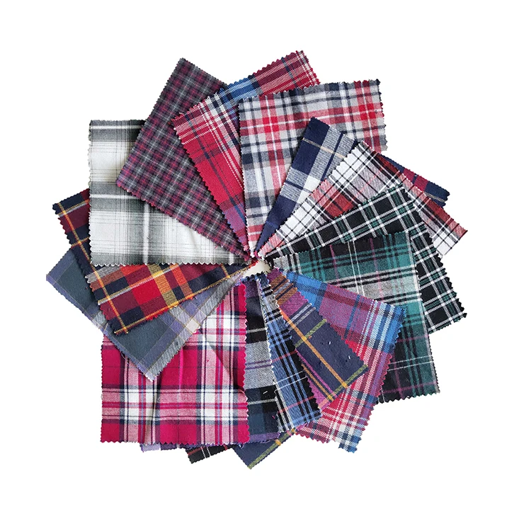 
BCI Cotton Colorful Design Heavyweight Flannel Tartan Fabric For Pajamas 