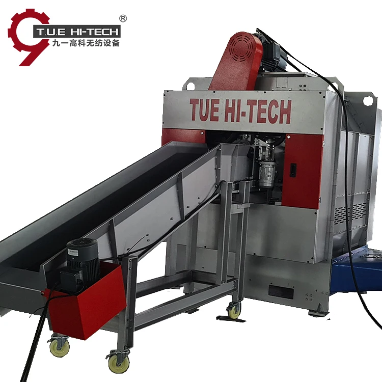 Waste Rag Tearing Machine Non Woven Waste Textile Recycling Line The Trimmed Fabric Opener Recycler