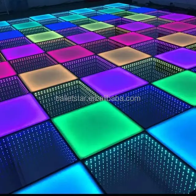 Dmx 512 Digital Led Dance Floor Dj Lighting Night Club RGB Lighting and Circuitry Design Spotlights White/black