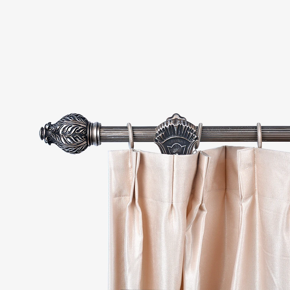 KYOK made in china stainless steel curtain rods big curtain rod bracket for 28mm double curtain rod sets