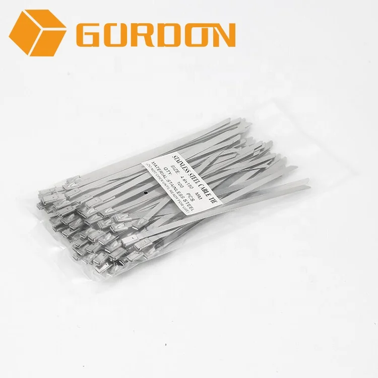 
Wholesale High Quality Ball Lock Type 201/304/316 metal cable tie 
