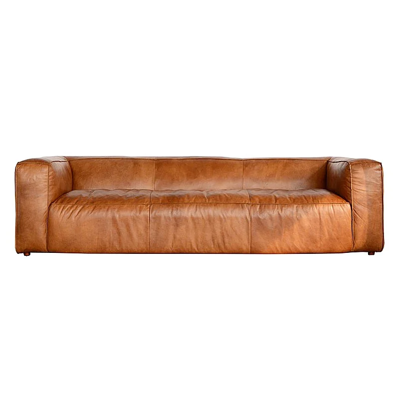 Modern I-Shaped Upholstered Couch Soft and Comfortable 3 Seater Leather Sofa Fast Delivery for Living Room Chaise Lounge