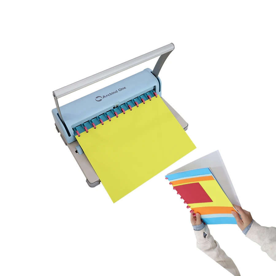 Disc ring punching and binding machine