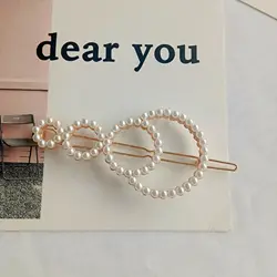 Заколка для волос в классическом стиле Фея Жемчуг любовь звезда Геометрия заколка для волос лягушка боковой зажим женские аксессуары для волос